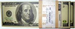 100 долларовые банкноты-сувенир